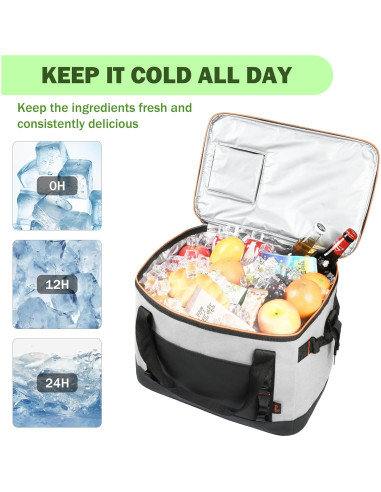 Bolsa Térmica Grande Tirrinia 48 Latas Aislada Impermeable