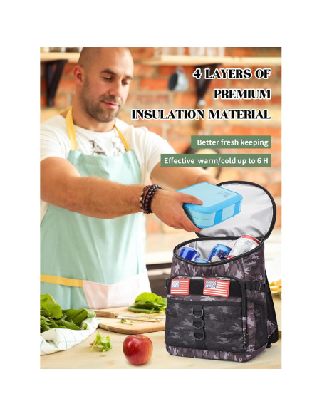 Mochila Enfriadora JOYHILL 25L Aislada para Camping y Playa Mochila Enfriadora JOYHILL 25L Aislada para Camping y Playa