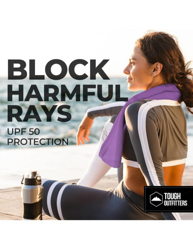Toalla de Enfriamiento Tough Outdoors - Paquete de 3 - UPF 50+