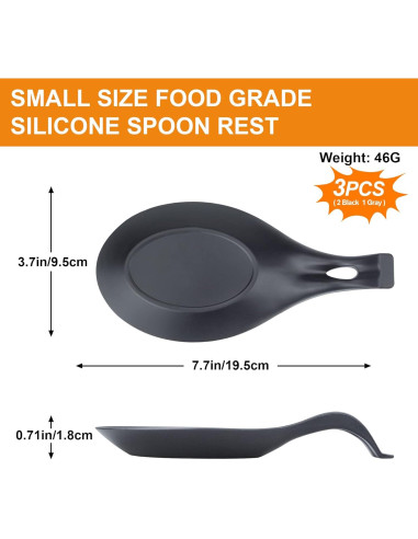 Soporte para cucharas de silicona TROUSKAIG - Set de 3