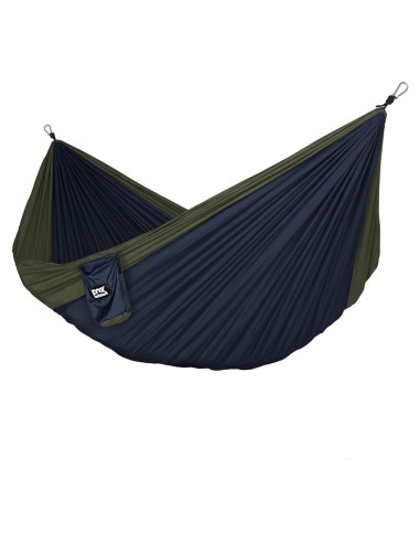 Hamaca Doble Fox Outfitters Neolite Nylon 181 kg Verde Oliva/Navy