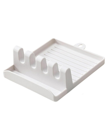 Soporte de Silicona para Utensilios de Cocina WOHPNLE Blanco Soporte de Silicona para Utensilios de Cocina WOHPNLE Blanco