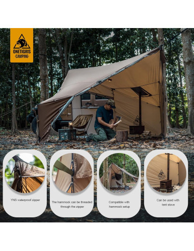 Tienda Caliente OneTigris COZSHACK para 4 Personas Impermeable