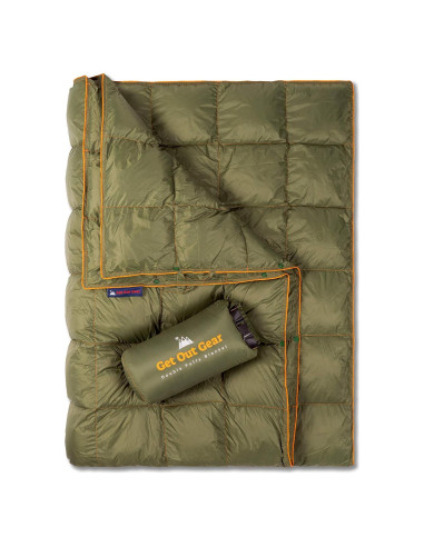 Manta Camping Doble Puffy Get Out Gear - 203x137 cm, Impermeable