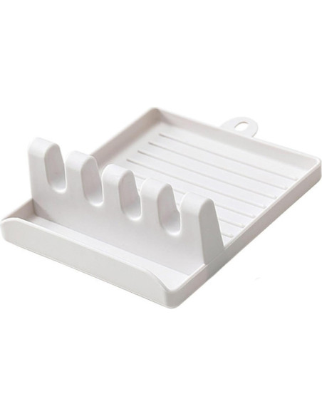 Soporte de Silicona para Utensilios de Cocina WOHPNLE Blanco Soporte de Silicona para Utensilios de Cocina WOHPNLE Blanco
