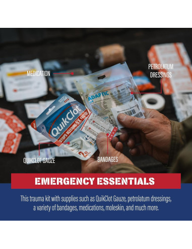 Kit Médico de Trauma Adventure Medical Kits con QuikClot