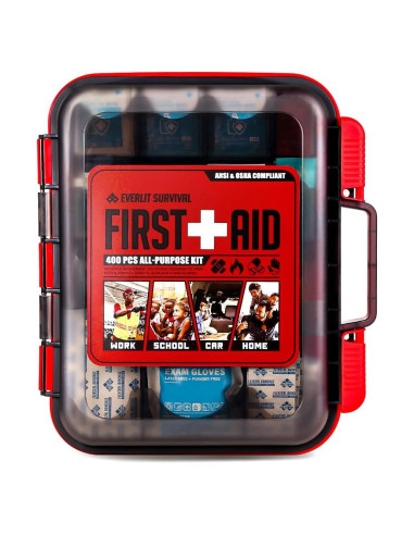 Kit de Primeros Auxilios 400 Pcs EVERLIT para Emergencias