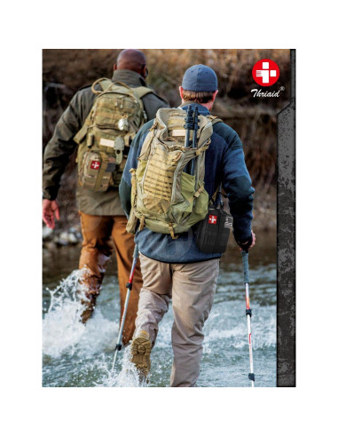 Kit de Primeros Auxilios Táctico THRIAID IFAK Negro 60 Piezas