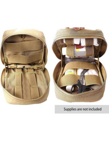 Bolsa de Primeros Auxilios Carlebben Molle Marrón Resistente