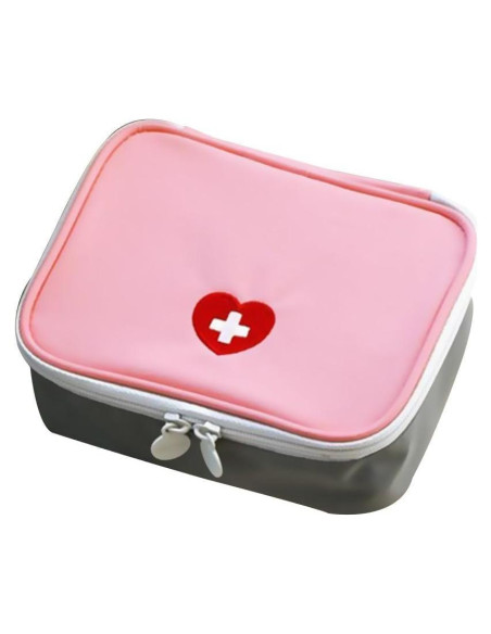 Kit de Primeros Auxilios Mini Rosa Htppzjr para Viaje 14.9x13.6cm Kit de Primeros Auxilios Mini Rosa Htppzjr para Viaje 14.9x13.6cm