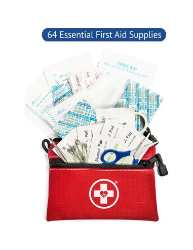 Kit de Primeros Auxilios Swiss Safe 64 Piezas para Viaje
