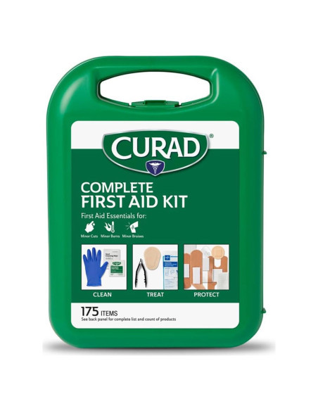 Kit de Primeros Auxilios CURAD 175 Piezas en Estuche Duro Kit de Primeros Auxilios CURAD 175 Piezas en Estuche Duro