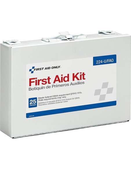 Kit de Primeros Auxilios First Aid Only 224-U para 25 Personas Kit de Primeros Auxilios First Aid Only 224-U para 25 Personas