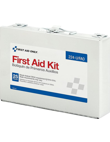 Kit de Primeros Auxilios First Aid Only 224-U para 25 Personas Kit de Primeros Auxilios First Aid Only 224-U para 25 Personas