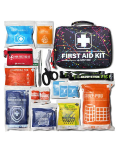 Kit de Primeros Auxilios EVERLIT 380 Piezas Resistente al Agua