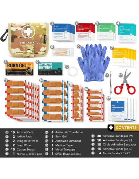 Kit de Primeros Auxilios THRIAID 100 Piezas Resistente al Agua Kit de Primeros Auxilios THRIAID 100 Piezas Resistente al Agua