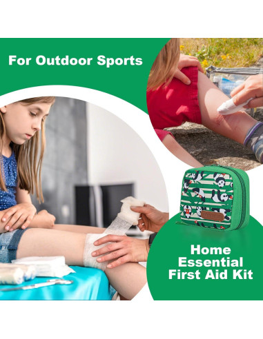 Kitgo Kit de Primeros Auxilios Pequeño 107 Piezas Verde