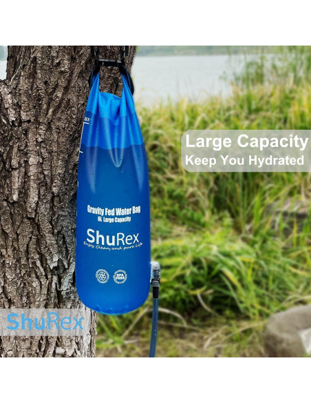 Bolsa de Agua por Gravedad ShuRex 6L Libre de BPA Plegable Bolsa de Agua por Gravedad ShuRex 6L Libre de BPA Plegable