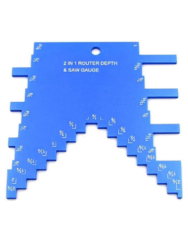 Calibrador de Profundidad Divinge 2 en 1 Aluminio Azul