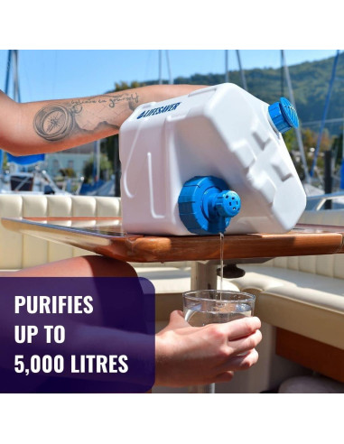Filtro de Agua Portátil LIFESAVER Cubo 5000UF - Purificador para Camping