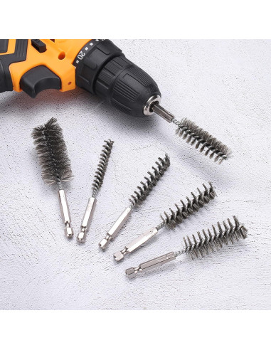 Set de Cepillos de Perforación HARFINGTON 10 Piezas Acero Inoxidable
