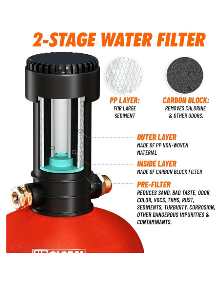 Ablandador de Agua Portátil NPGLOBAL WS-8000 - 16,000 Granos Ablandador de Agua Portátil NPGLOBAL WS-8000 - 16,000 Granos