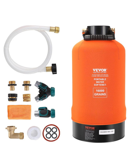 Suavizador de Agua VEVOR 16000 Granos Portátil para RV Suavizador de Agua VEVOR 16000 Granos Portátil para RV