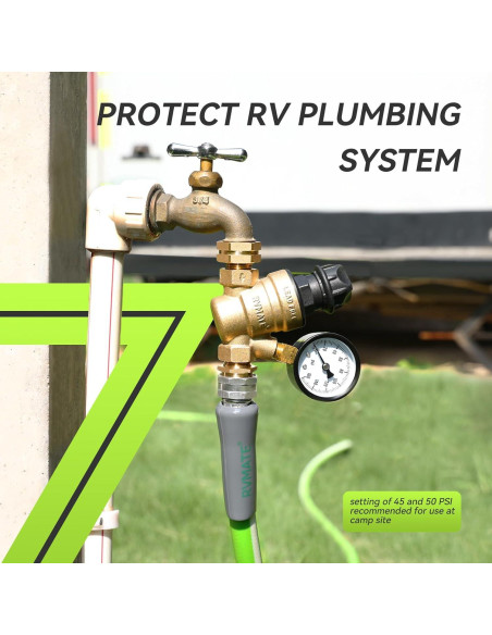Regulador de Presión de Agua RVMATE Ajustable para RV Regulador de Presión de Agua RVMATE Ajustable para RV