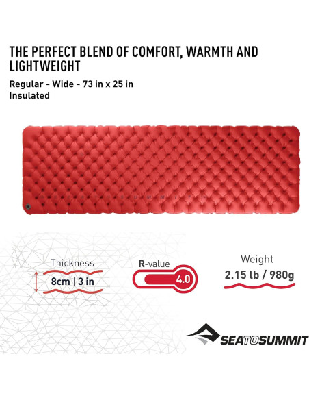 Colchón de Aire Aislado Sea to Summit Comfort Plus XT 182.9x63.5cm Colchón de Aire Aislado Sea to Summit Comfort Plus XT 182.9x63.5cm
