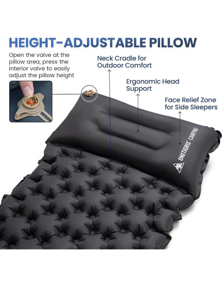 Almohadilla de Dormir Onetigris BLACKCRYSTAL 2025 Ultraligera Almohadilla de Dormir Onetigris BLACKCRYSTAL 2025 Ultraligera