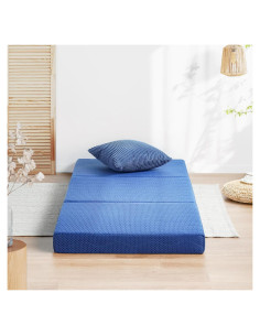 Colchón Plegable Olee Sleep Espuma Viscoelástica 10 cm Azul