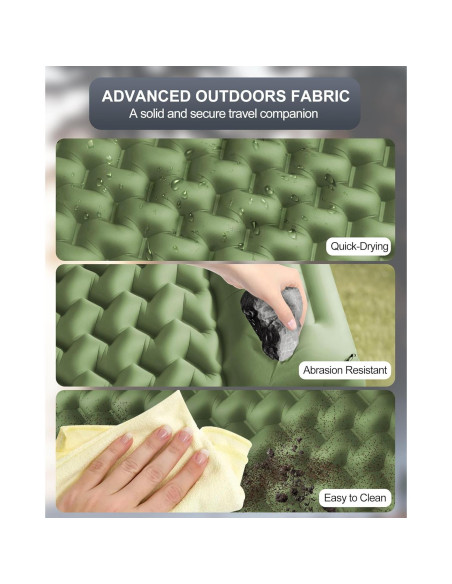 Colchoneta Inflable Individual Realtopdo CAMPD Verde Pasto 200x66 cm Colchoneta Inflable Individual Realtopdo CAMPD Verde Pasto 200x66 cm