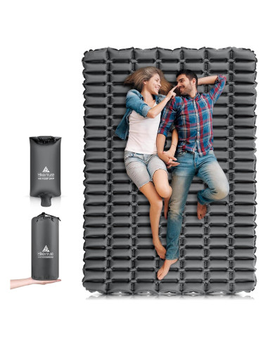Colchón Inflable Doble Hikenture 183x127 cm para Camping
