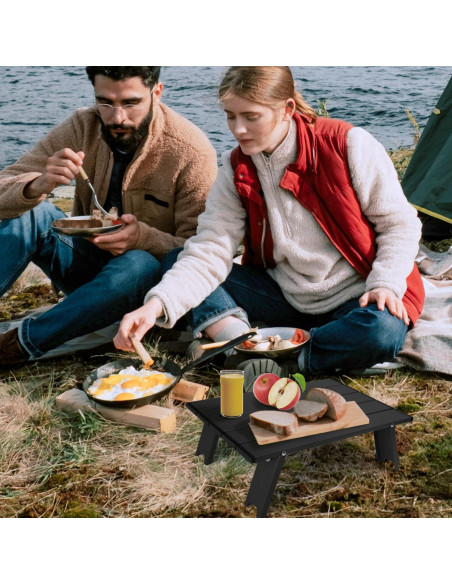 Mesa de Camping Plegable Outplea Mini Negra 40x28.5 cm Mesa de Camping Plegable Outplea Mini Negra 40x28.5 cm