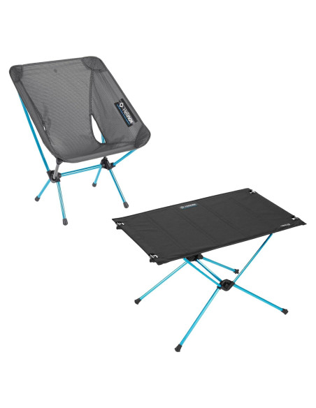 Silla Helinox Cero Ultraligera y Mesa Uno Plegable Silla Helinox Cero Ultraligera y Mesa Uno Plegable