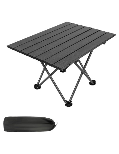 Mesa de Camping Plegable Byliable 55x41cm Negra Ultraligera