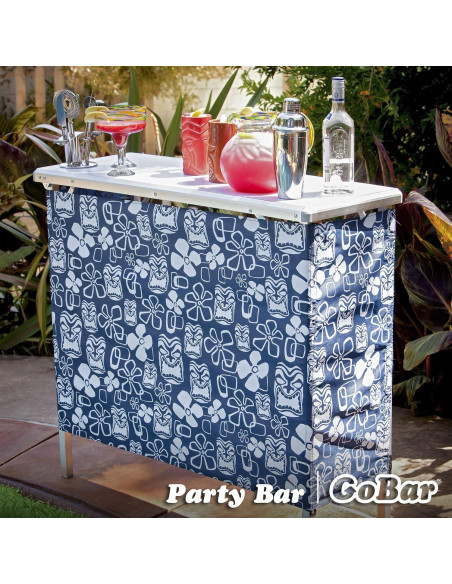 Mesa de Bar Portátil GoPong con 3 Faldas y Funda - 99x91 cm Mesa de Bar Portátil GoPong con 3 Faldas y Funda - 99x91 cm