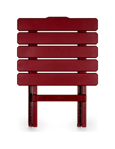 Mesa Lateral Plegable Camco 51694 Roja para Playa y Camping