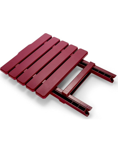 Mesa Lateral Plegable Camco 51694 Roja para Playa y Camping
