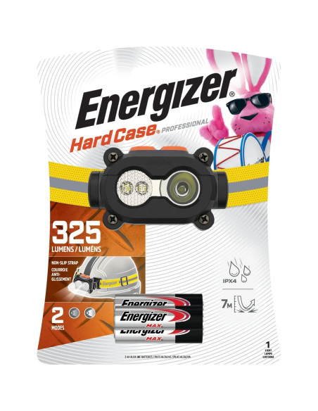 Linterna Frontal LED Energizer Hardcase 325 Lúmenes IPX4 Linterna Frontal LED Energizer Hardcase 325 Lúmenes IPX4