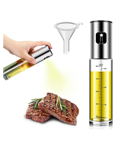 Pulverizador de Aceite Rellenable 100ml Acero Inoxidable
