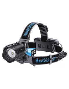 Linterna Frontal LED Recargable ADDplus 2000 Lúmenes IPX7