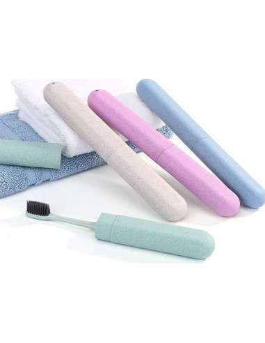 Estuche de Cepillo de Dientes Hooqict 4 Piezas Viaje