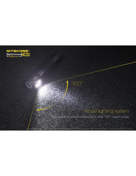 Linterna Frontal Nitecore HC33 1800 Lúmenes LED L-Forma Linterna Frontal Nitecore HC33 1800 Lúmenes LED L-Forma