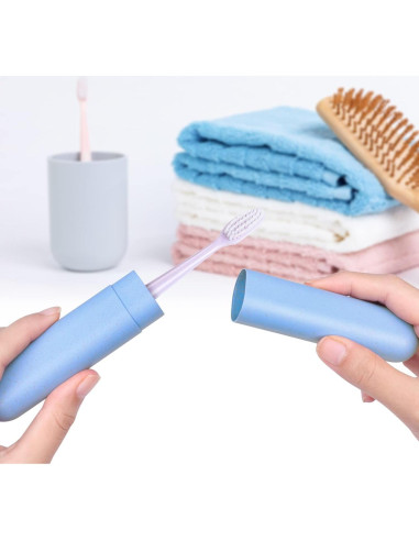 Estuche de Cepillo de Dientes Hooqict 4 Piezas Viaje