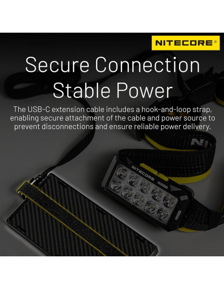 Linterna de Trabajo Nitecore HU2000 2000 Lúmenes USB-C Linterna de Trabajo Nitecore HU2000 2000 Lúmenes USB-C