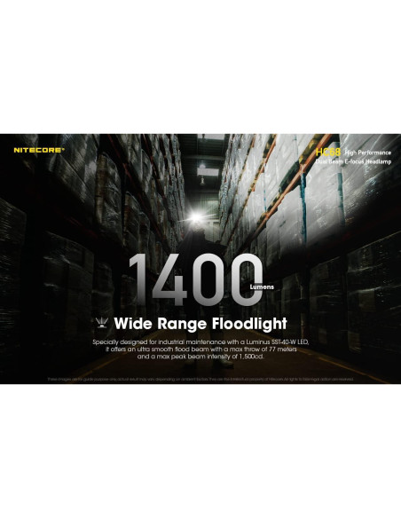 Linterna Frontal Nitecore HC68 2000 Lúmenes Recargable USB-C Linterna Frontal Nitecore HC68 2000 Lúmenes Recargable USB-C