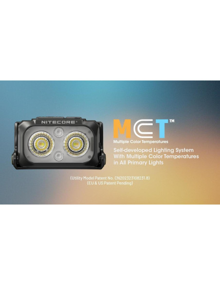 Linterna Frontal Nitecore NU25 MCT UL 400 Lúmenes Recargable Linterna Frontal Nitecore NU25 MCT UL 400 Lúmenes Recargable