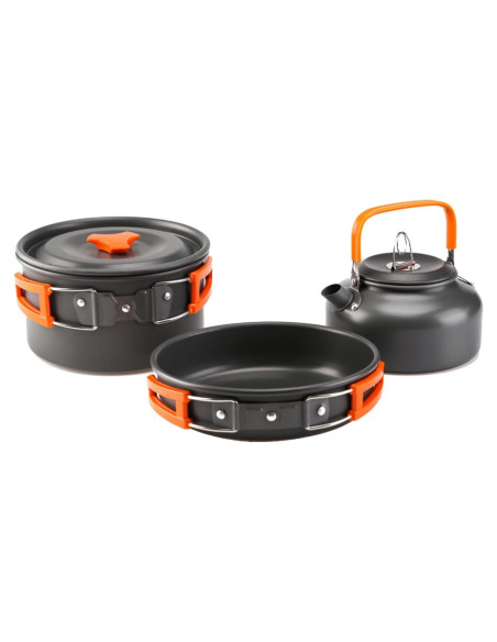 Set de Cocina para Camping aiGear 3 Piezas Aluminio Liviano Set de Cocina para Camping aiGear 3 Piezas Aluminio Liviano