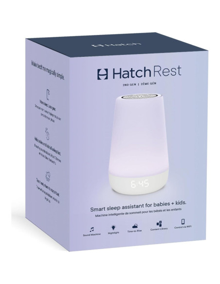 Máquina de Sonido Hatch Rest 2da Gen Luz Nocturna Wi-Fi Máquina de Sonido Hatch Rest 2da Gen Luz Nocturna Wi-Fi